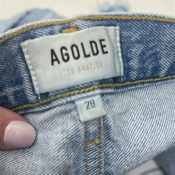AGOLDE Parker Button Fly Distressed Raw Hem Shorts size 29 - Picture 10 of 10